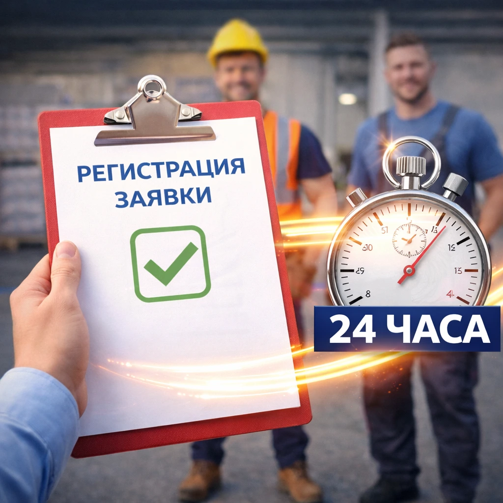 Регистрация заявки 24 часа